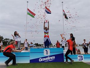 Anja Groot wereldkampioen dobbervissen!