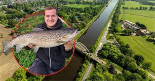 Bijzondere vangst Twentekanaal: zeeforel