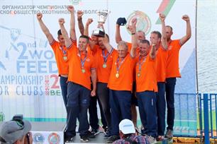 Bronzen plak tijdens WK Feeder Teams