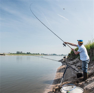 Hengelvangstregistratie tijdens meetdag langsdammen