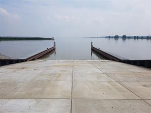 Nieuwe trailerhelling de ‘De Banaan’ in gebruik