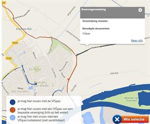 Probleem Visplanner waterdatabase: update volgt