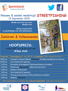Unieke streetfishing wedstrijd in benedenrivierengebied