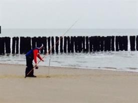 Visser U16 aan strand
