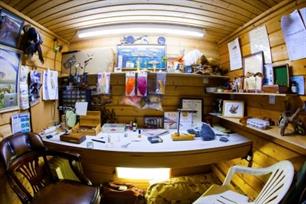 Vliegvissen - vliegbinden in de sauna