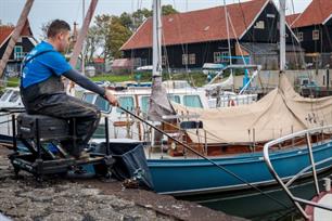 Witvissen: winterse havenvoorns
